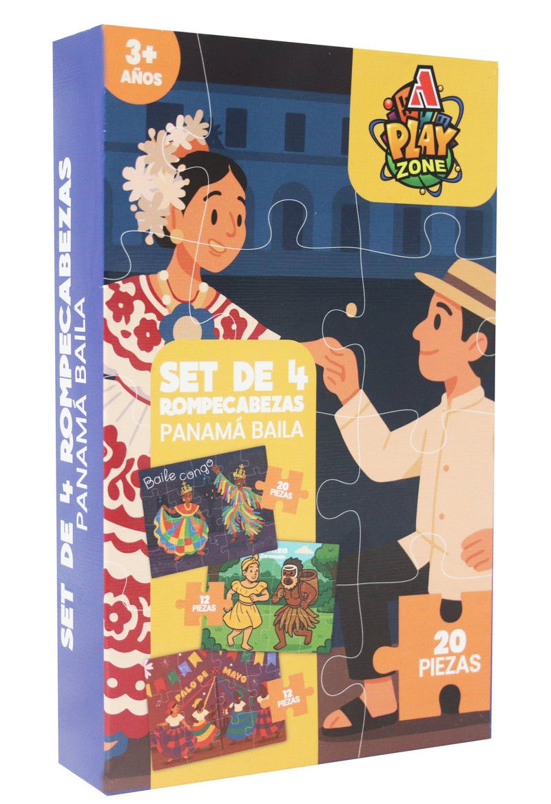 Set de 4 Rompecabezas – Panamá Baila - Farmacias Arrocha