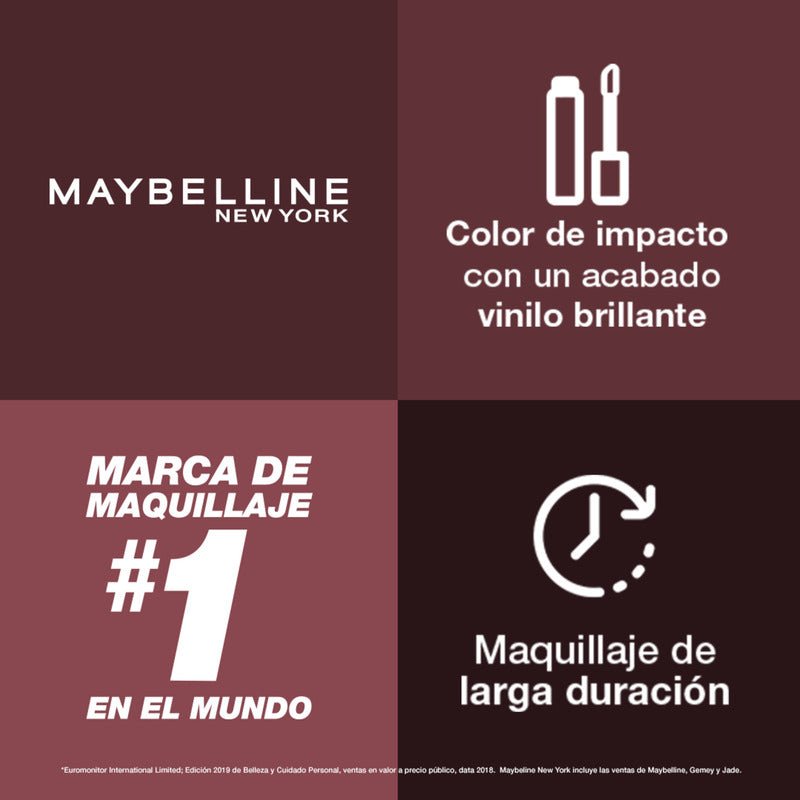 Labial Líquido Maybelline Ny Vinyl Ink Nudes - Farmacias Arrocha