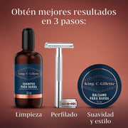Bálsamo para barba King C. Gillette cuidado y suvavidad de barba 75ml - Farmacias Arrocha