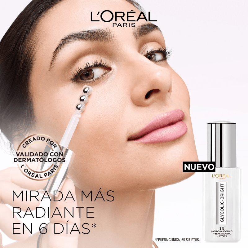 Serum ojos Glycolic Bright L'Oreal Paris 20 ml - Farmacias Arrocha