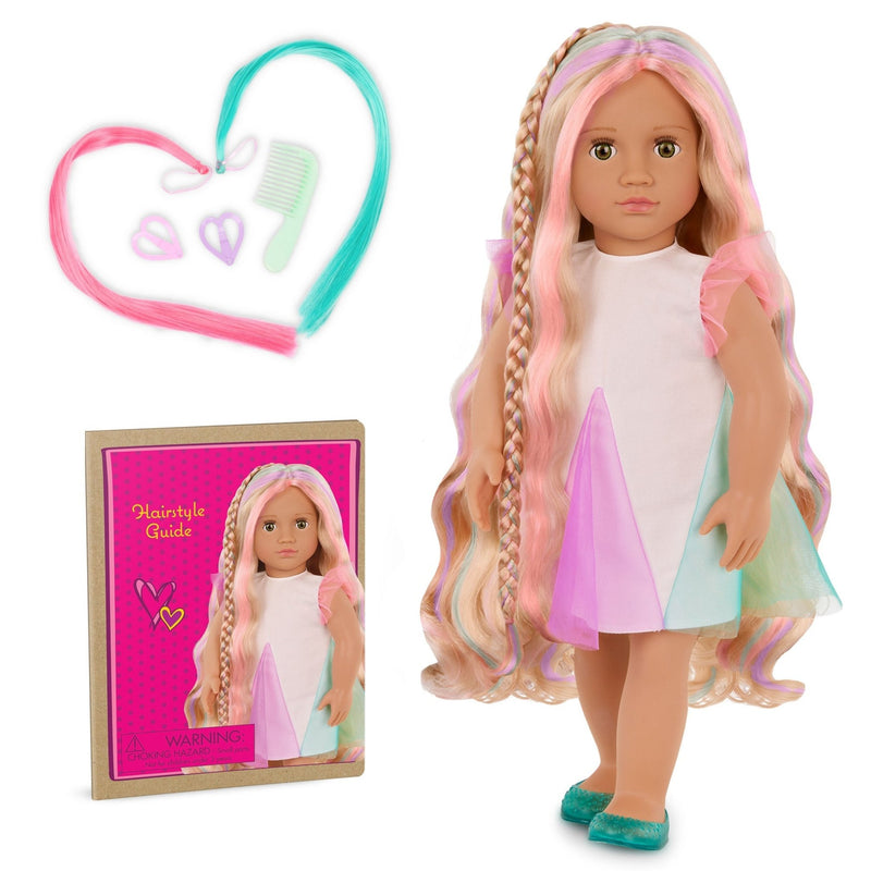 Tessie Trenza Mágica – Muñeca de 18” con Cabello Extensible - Farmacias Arrocha