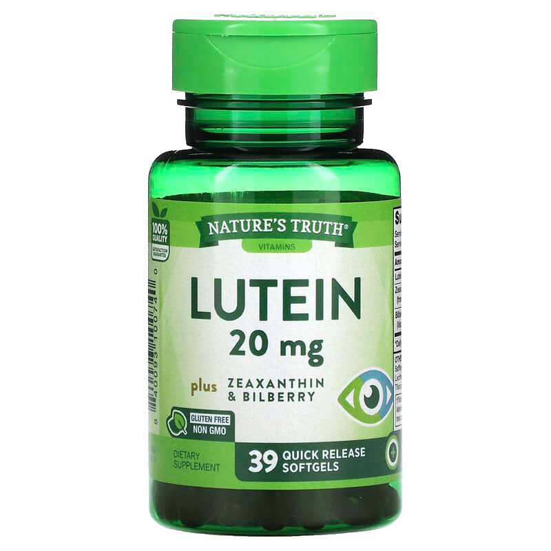 Nature'S Truth Lutein 20Mg + Zeaxanthin & Bilberry 39So - Farmacias Arrocha