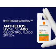 La Roche Posay Anthelios Uvmune 400 Oil Control Fluido Protector Solar Spf50+ 50Ml - Farmacias Arrocha
