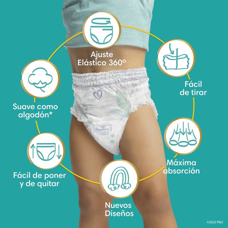Pañales Pampers Premium Care Pants Talla M, 34 unidades - Farmacias Arrocha
