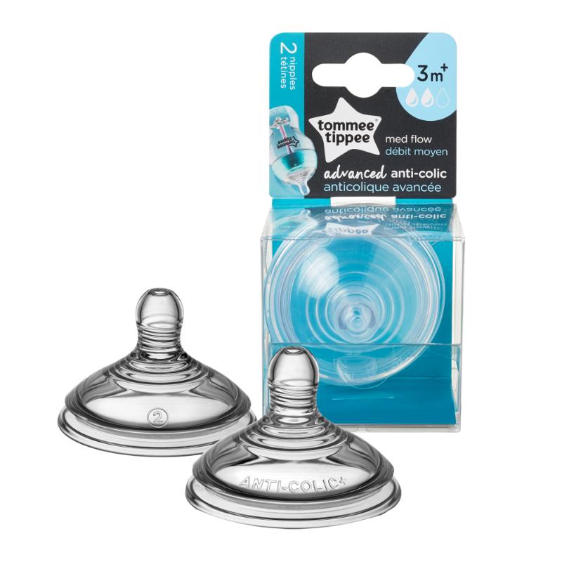 Tommee Tippee 2Pk Med Flow Nipple - Farmacias Arrocha