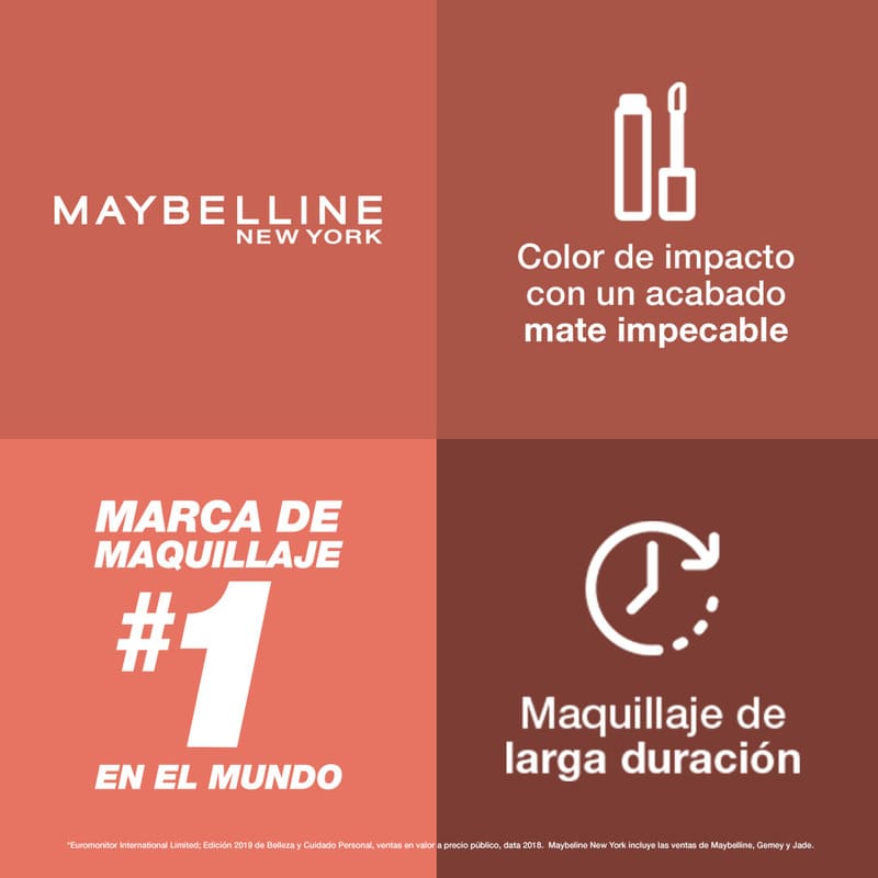 Labial Líquido Maybelline Ny Matte Ink - Farmacias Arrocha