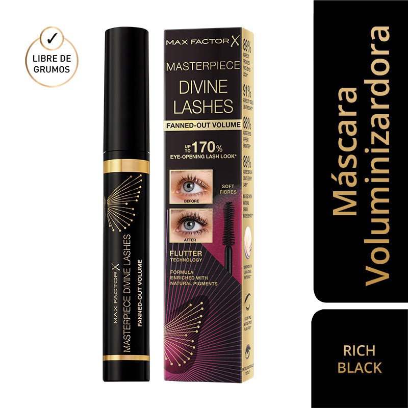 Max Factor Divine Lashes Mascara Rich Black - Farmacias Arrocha