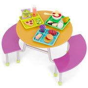 Mesa de Cafetería Escolar – Set de Juego de 23 Piezas para Muñeca de 18” - Farmacias Arrocha