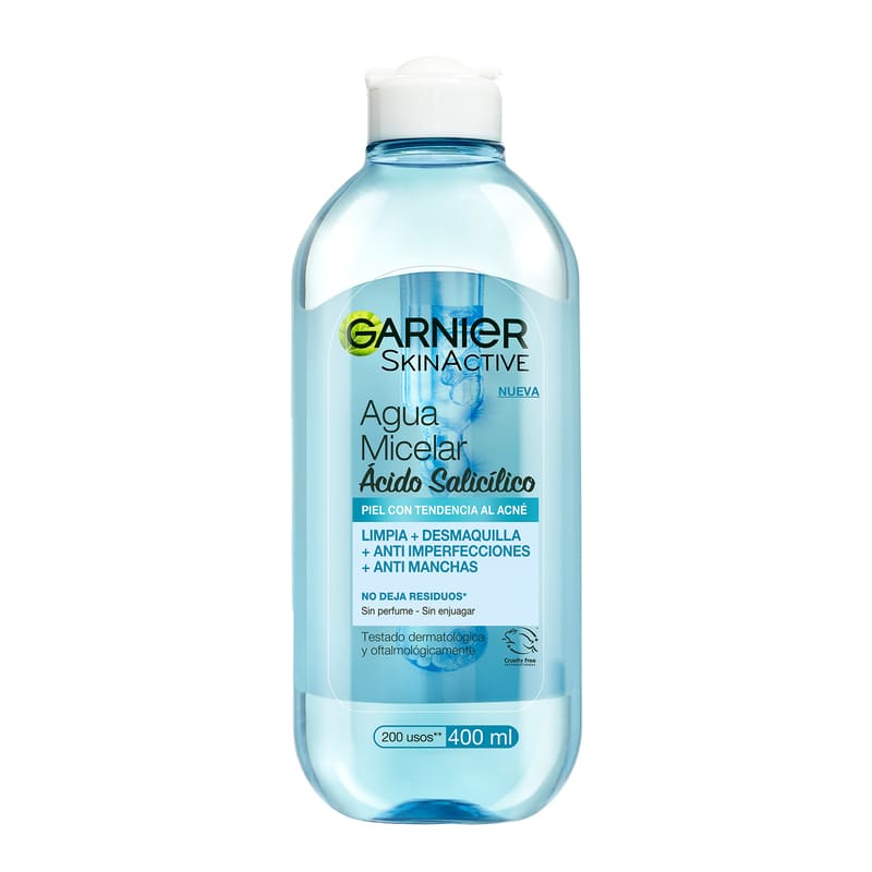 Agua Micelar Anti Imperfecciones Express Aclara tratamiento concentrado (Ácido Salicílico + Vitamina C) 400ml - Farmacias Arrocha