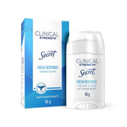 Crema Suave Antitranspirante Secret Clinical Strength Fresh Response 45 g - Farmacias Arrocha