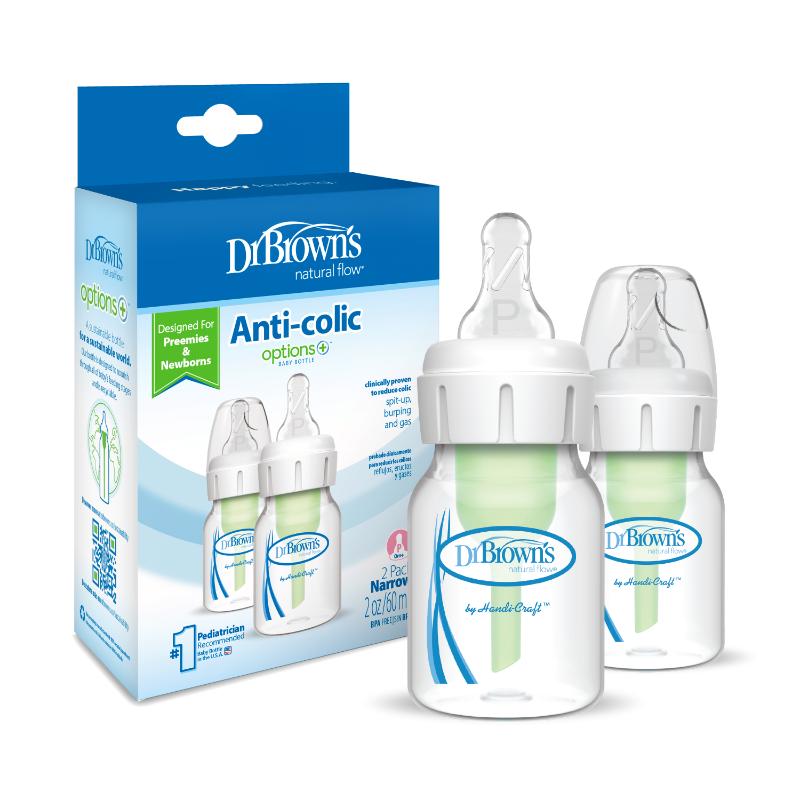 Dr Brown'S Set 2 Biberón Anti Cólico Cuello Estrecho 2oz - Farmacias Arrocha