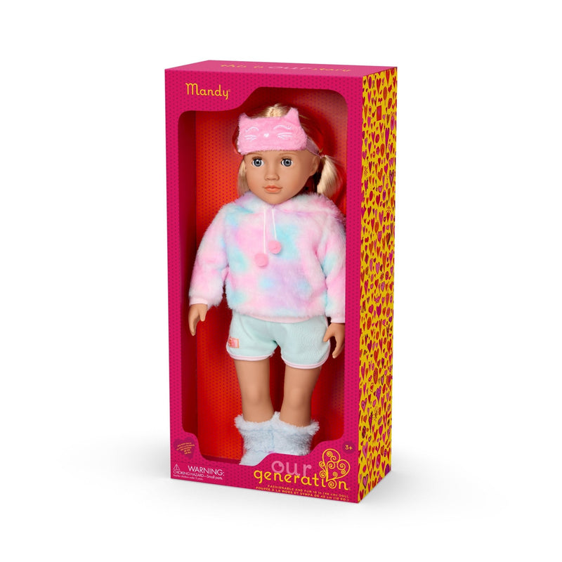 Mandy – Muñeca de 18” con Pijama de Gatito - Farmacias Arrocha