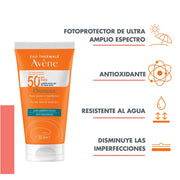Avene Cleanance Spf50+ Triasorb Sin Color - Farmacias Arrocha