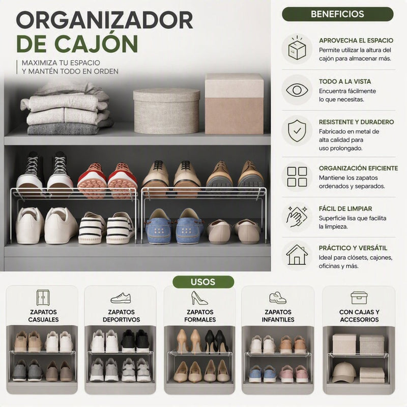 Set de organizadores para zapatos - Farmacias Arrocha