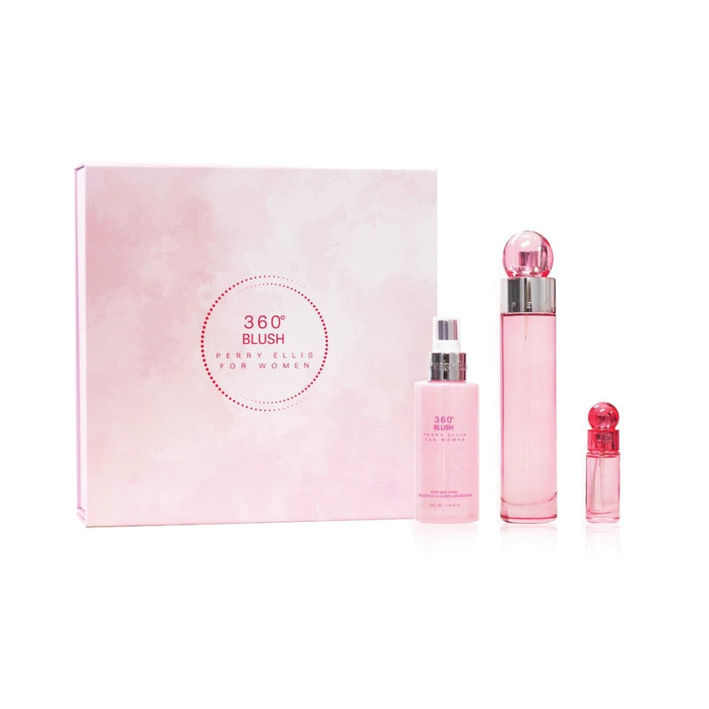 Set Perry Ellis 360 Blush For Women Gift - Farmacias Arrocha