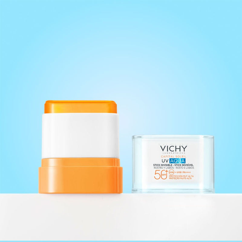 Vichy Capital Soleil Uv Aqua Stick Invisible Rostro Y Labios Spf 50+ 150Ml - Farmacias Arrocha