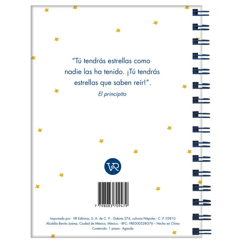 V&R - Agenda El Principito 2027 Blanca - Farmacias Arrocha