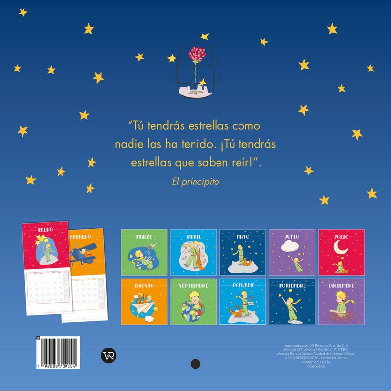 V&R - Calendario El Principito Azul 2027 - Farmacias Arrocha