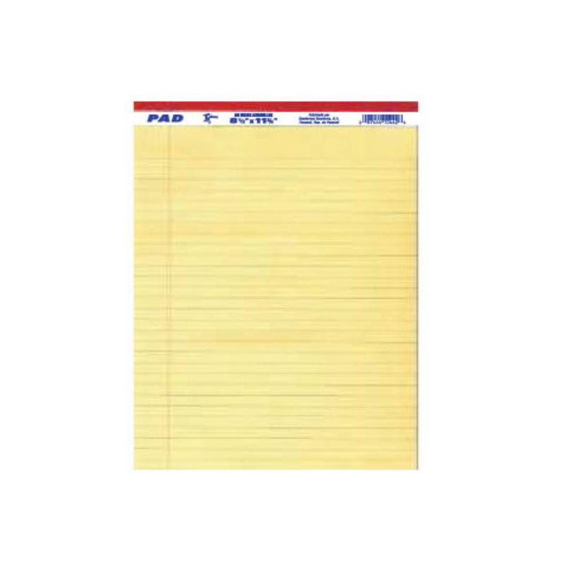 Corsario Pad Rayado Amarillo 8.5X14 (24) - Farmacias Arrocha