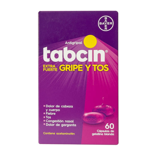 Tabcin Gripe Y Tos Liqui-Gel X 60 Capsu. - Farmacias Arrocha