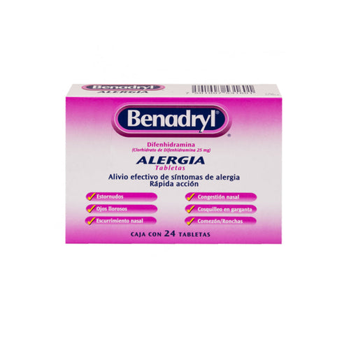 Benadryl Ultra 25Mg X 24 Tabletas - Farmacias Arrocha