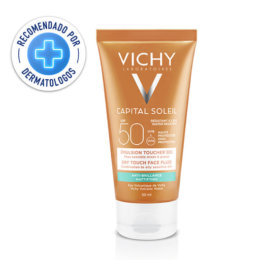 Vichy Idéal Soleil Protector Solar Toque Seco SPF50 50ml - Farmacias Arrocha