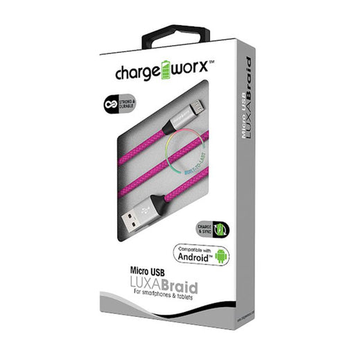Chargeworx 3 Ft Luxa Braid Micro - Farmacias Arrocha