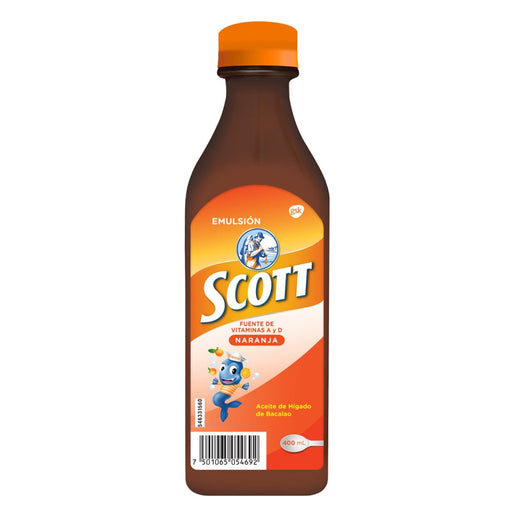 Emulsión de Scott Sabor Naranja 400Ml - Farmacias Arrocha
