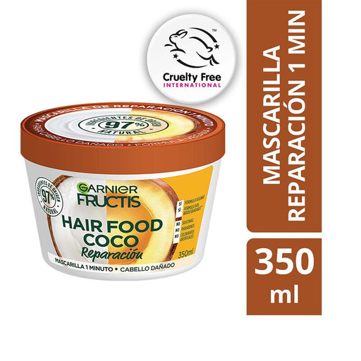 Garnier Fructis Hair Food Mascarilla de Reparación Coco 300ML - Farmacias Arrocha