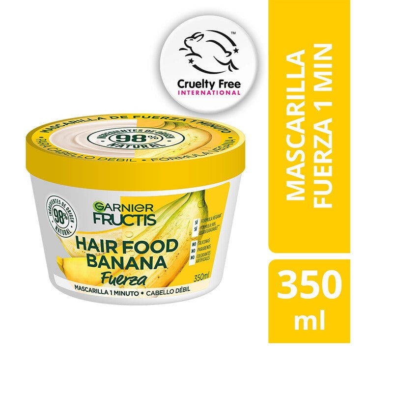 Garnier Fructis Hair Food Mascarilla de Fuerza Banana 300 ML - Farmacias Arrocha