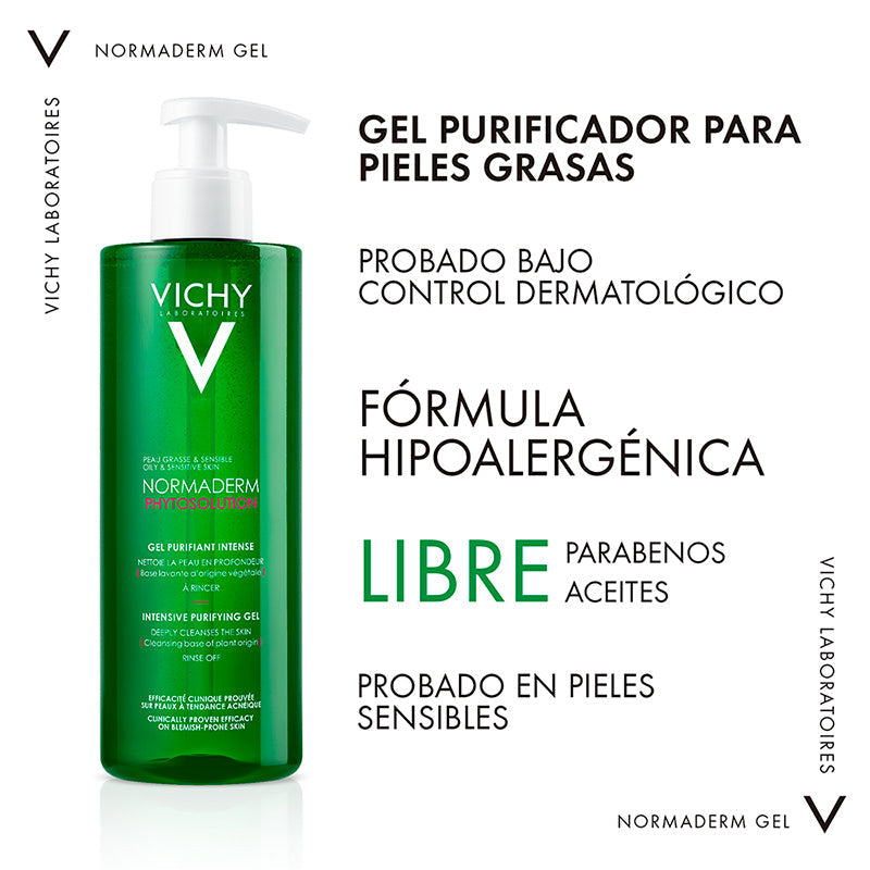 Vichy Normaderm Phytosolution Gel Purificante Intensivo 400 ml - Farmacias Arrocha
