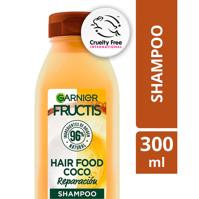 Garnier Fructis Hair Food Shampoo de Reparación Coco 300ML - Farmacias Arrocha