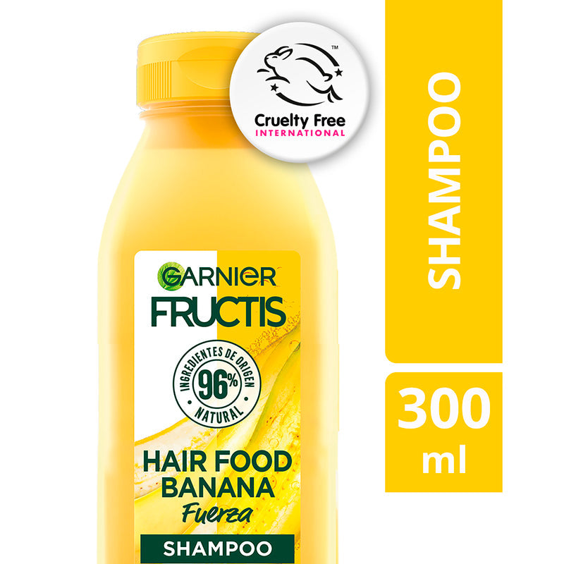Garnier Fructis Hair Food Shampoo de Fuerza Banana 300 ML - Farmacias Arrocha