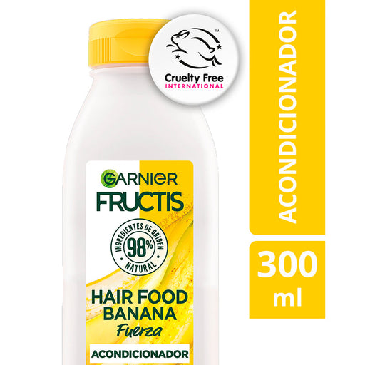 Garnier Fructis Hair Food Acondicionador de Fuerza Banana 300 ML - Farmacias Arrocha