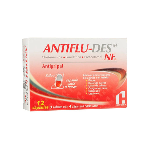 Antifludes M Nf X 12 Cápsulas - Farmacias Arrocha