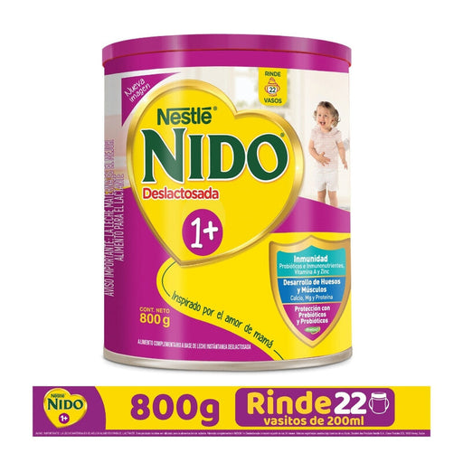 Nido 1+ Deslactosada 800Gr - Farmacias Arrocha