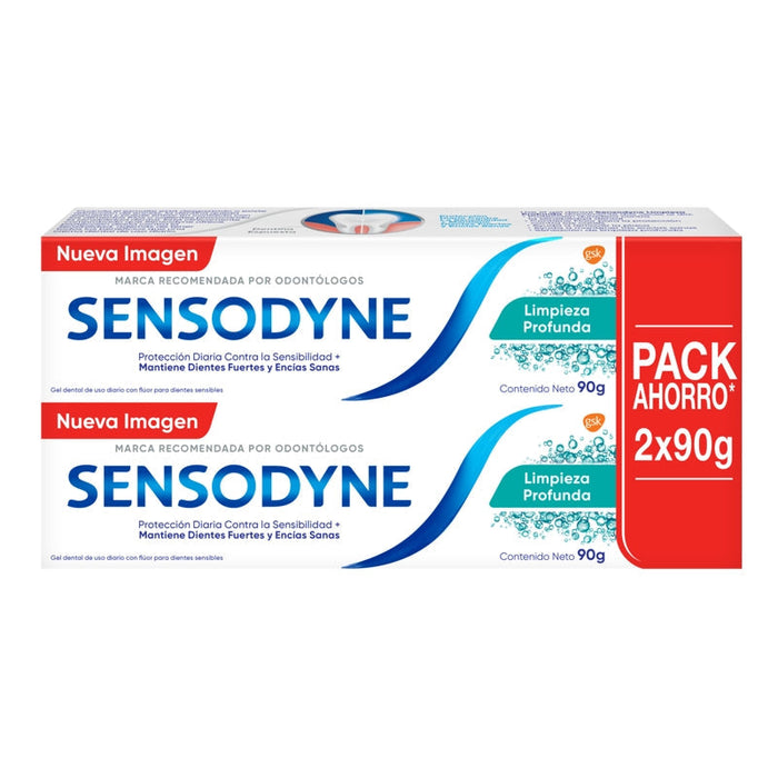 Sensodyne Deep Clean Tp 2X90G - Farmacias Arrocha