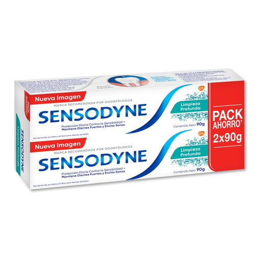 Sensodyne Deep Clean Tp 2X90G - Farmacias Arrocha
