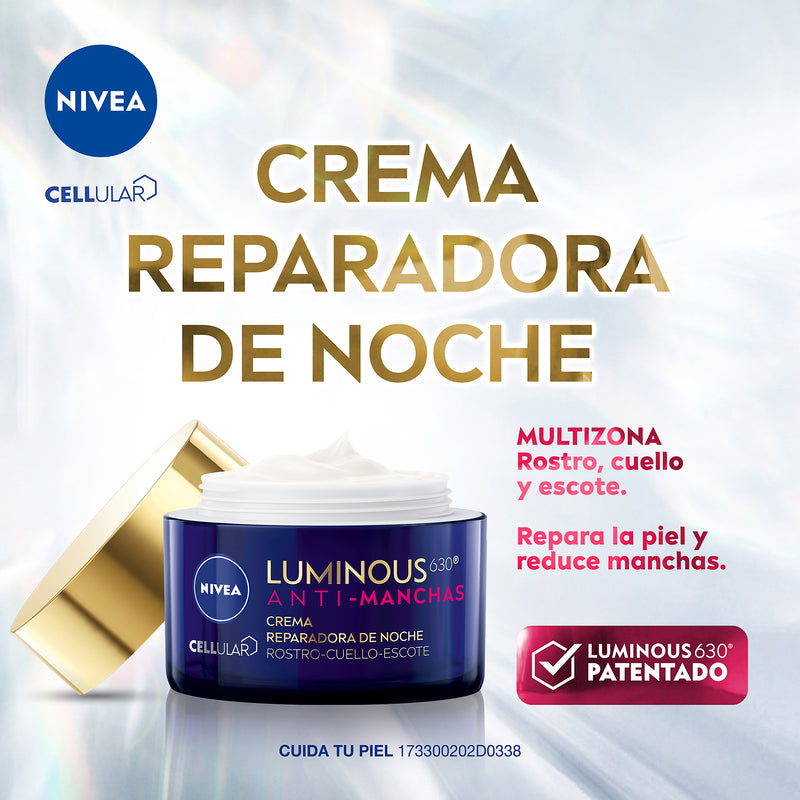 Nivea Crema De Noche Anti-Manchas Luminous 630 50 Ml - Farmacias Arrocha