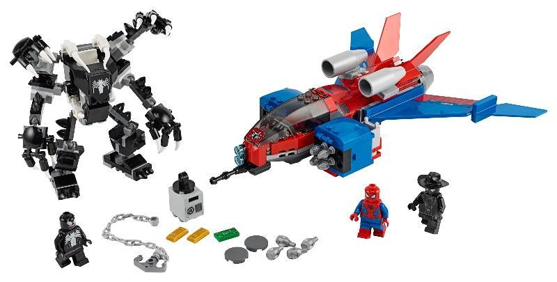 Lego Marvel Spider-Man: Jet Arácnido Vs. Armadura Robótica De Venom - Farmacias Arrocha