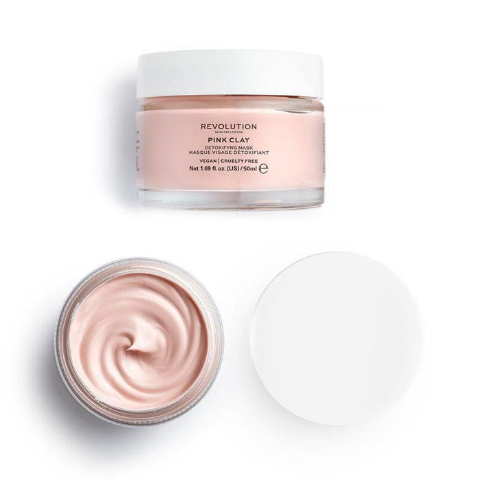 Revolution Skin Pink Clay Detoxifying Face Mask 50ml - Farmacias Arrocha