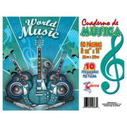 Corsario Libreta Espiral Musica Color (40) - Farmacias Arrocha