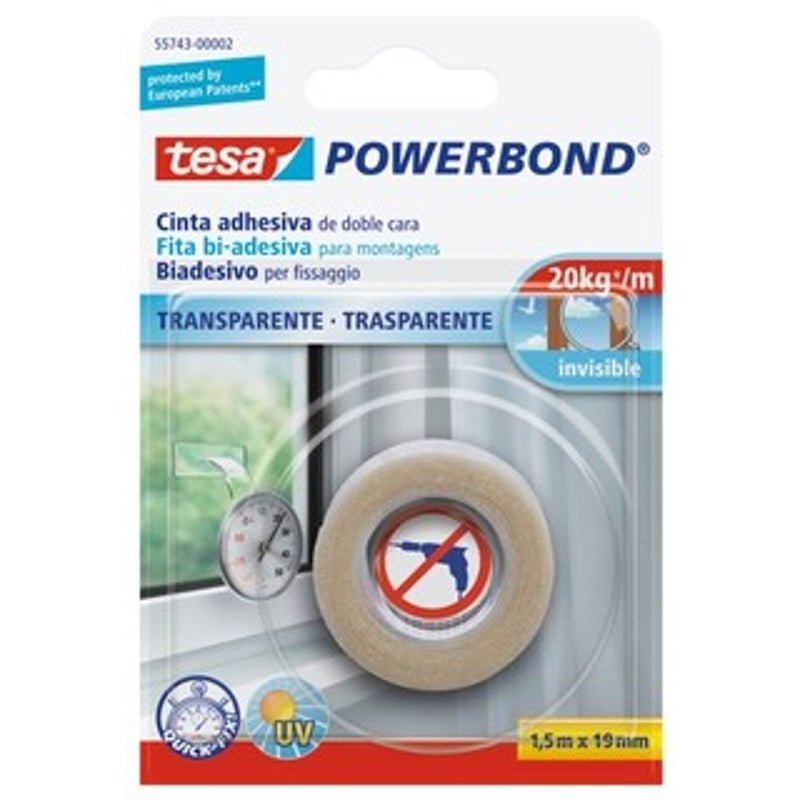 Tesa Cinta Doble Cara Transparente 1.5Mx19Mm - Farmacias Arrocha