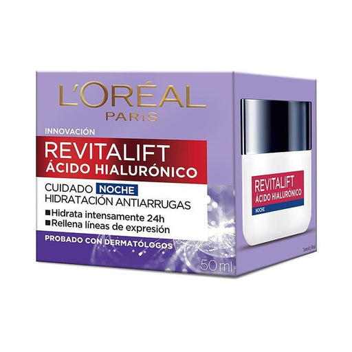 L’Oréal Paris Ácido Hialurónico Crema de noche Anti-Arrugas - Farmacias Arrocha