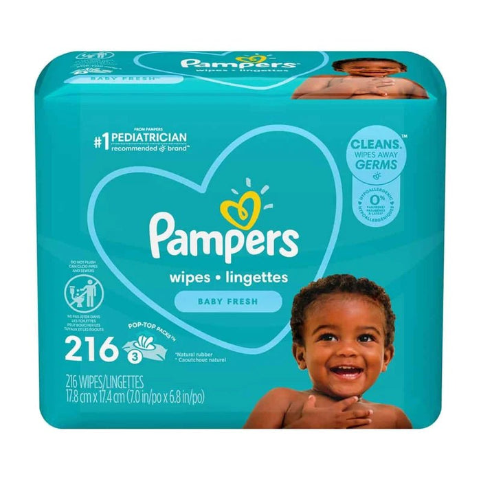 Pampers Wipes Cc Baby Fresh Scented 3X - Farmacias Arrocha