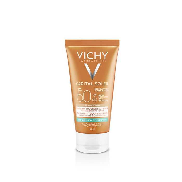 Vichy Idéal Soleil Protector Solar Toque Seco SPF50 BB cream 50ml - Farmacias Arrocha