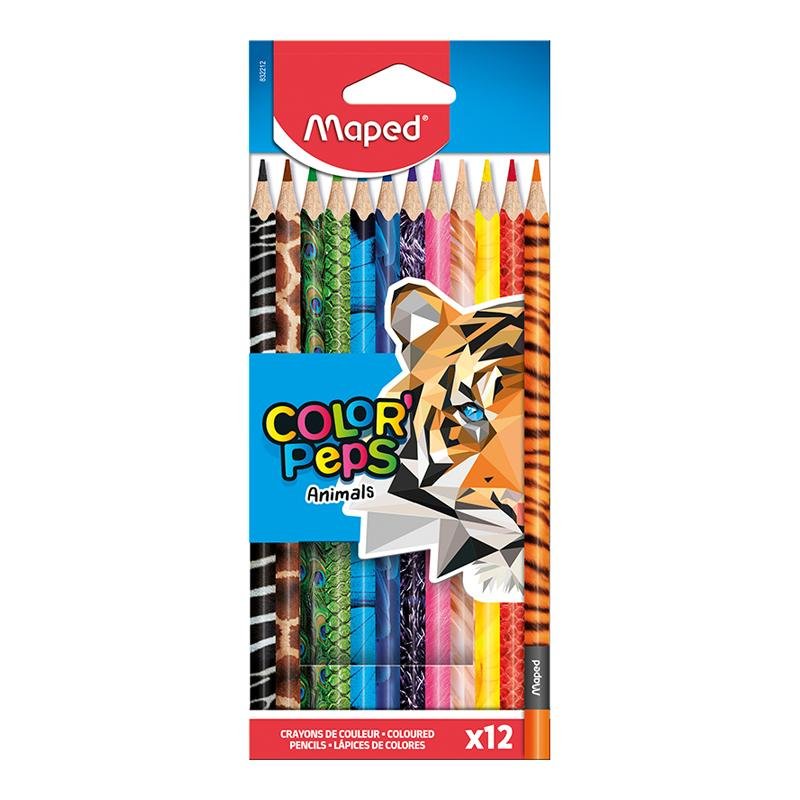 Maped Lap/Madera Colorpep Animal 12Und - Farmacias Arrocha