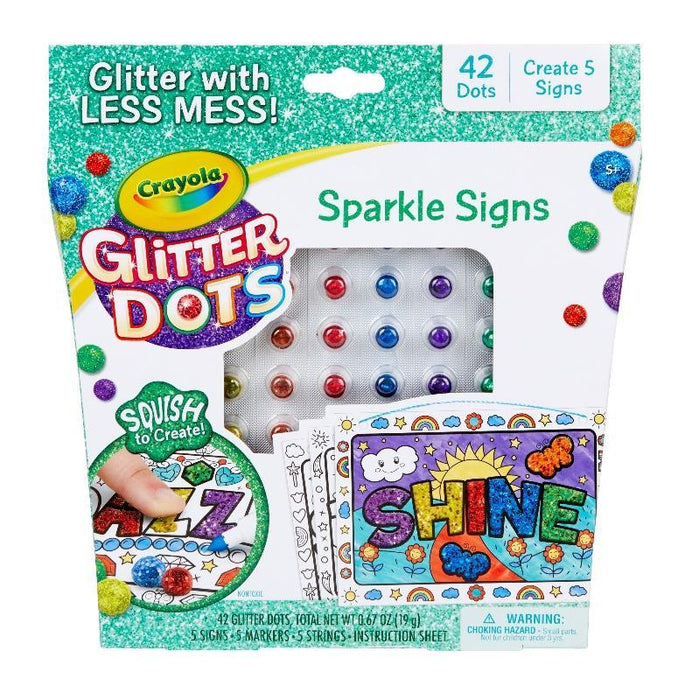 Crayola Glitter Dots Sparkle Signs - Farmacias Arrocha