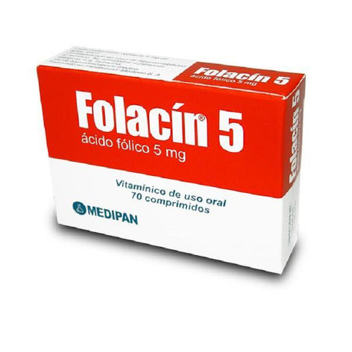 Folacin 5Mg De 70 Comprimidos - Farmacias Arrocha