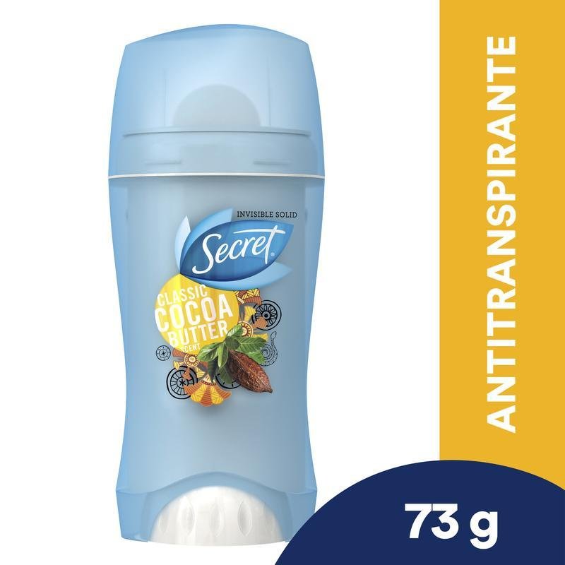 Secret Desodorante Invisible Solid Cocoa Butter 2.6 Onzas - Farmacias Arrocha
